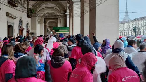 I partecipanti alla manifestazione