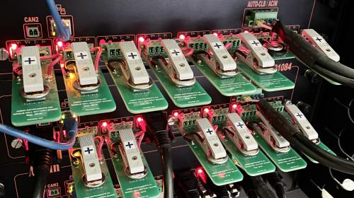 Inside Italy's first potassium-based battery research lab: battery testing system