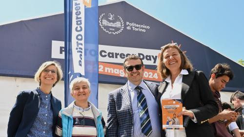 Da sinistra: Silvia Barbero, Elena Baralis, Vincenzo Tedesco e Giuliana Mattiazzo