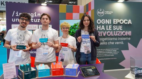 Lo staff PoliTO allo stand