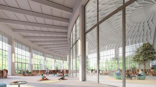 Il progetto della biblioteca civica all'interno di Palazzo Nervi