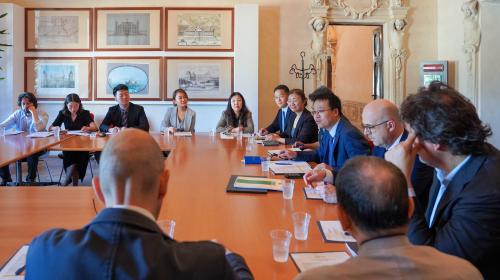 The meeting between the delegations of Politecnico and JiaoTong University