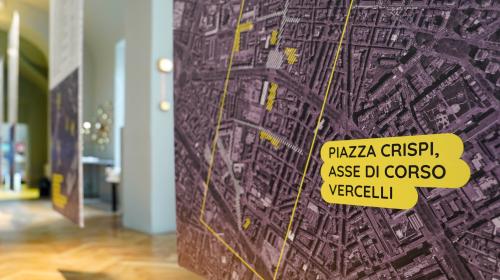 Immaginare una nuova Piazza Crispi, Asse di Corso Vercelli