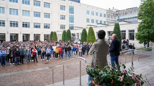 Il Vicerettore dà il benvenuto alle matricole