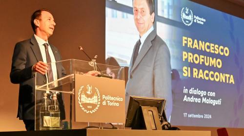Il Rettore Corgnati introduce Francesco Profumo
