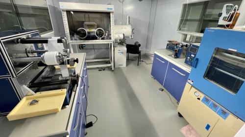 Overview of pilot line for potassium battery production