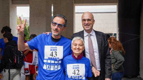 Da sinistra: il Vicerettore per le Politiche Interne Andrea Bianco, il Prorettore Elena Baralis e il Vicerettore per la Società, la Comunità e per l'Attuazione del programma Stefano Sacchi