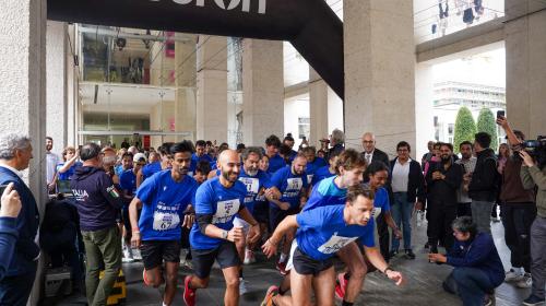 La partenza della corsa