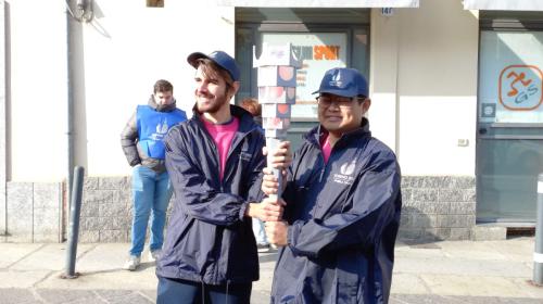 Alcuni tedofori politecnici ad Alessandria