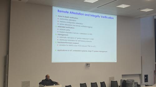 Prof. Antonio Lioy presenta le proposte di tesi del TORSEC