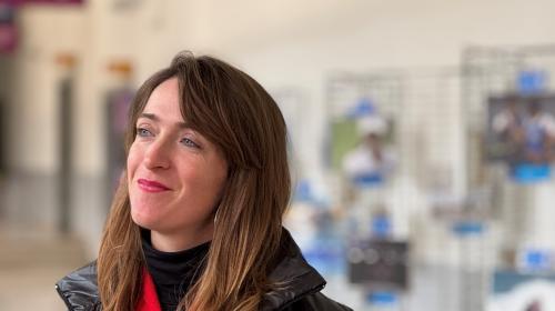 Caironi ha avuto tempo per visitare la mostra sulle imprese dello sport italiano, allestita al Politecnico