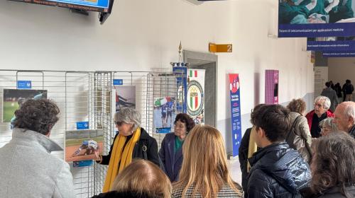 Novella Caligaris ha presentato la mostra al Politecnico