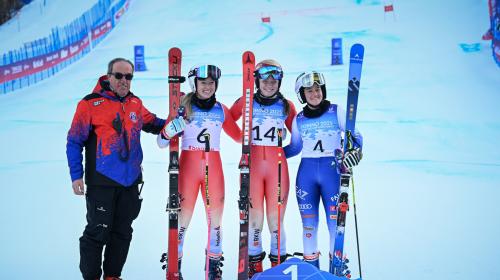 Il podio sulle piste di Bardonecchia