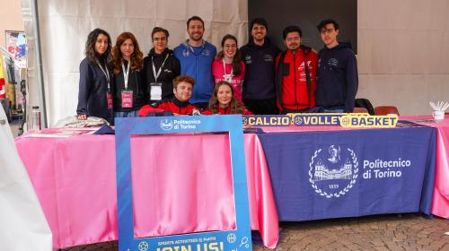 Lo stand del Politecnico