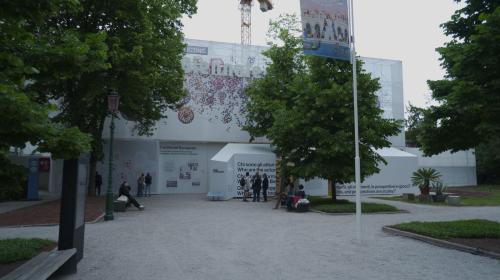 La facciata del Padiglione Centrale ai Giardini