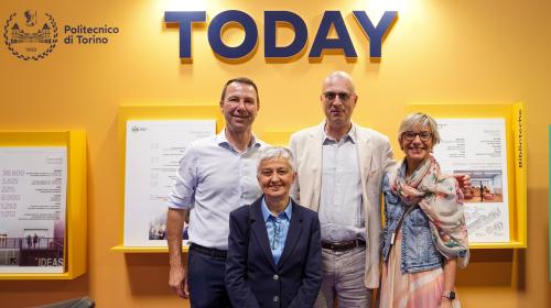 Da sinistra: Stefano Corgnati, Elena Baralis, Stefano Sacchi e Silvia Barbero