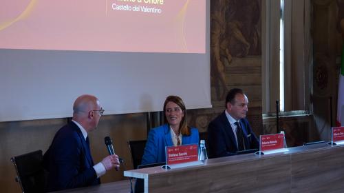The speech by Vice-Rector Stefano Sacchi