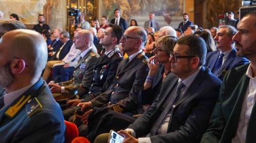 Vincenzo Tedesco among the audience in the hall