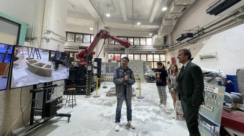 Lab tour for PoliTO delegation