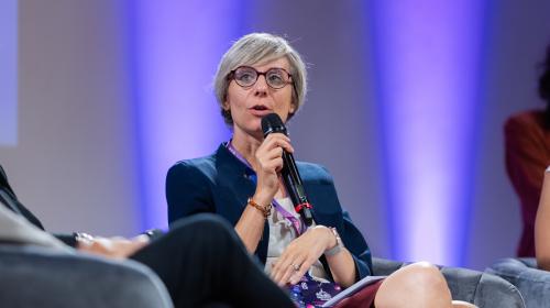 The speech by Vice-Rector Silvia Barbero