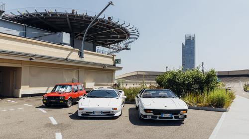Marcello Gandini's cars on Lingotto test track