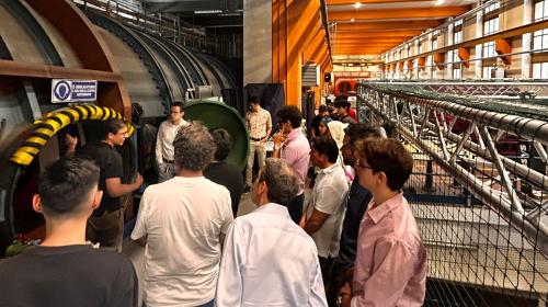 The participants visited PoliTO wind tunnel