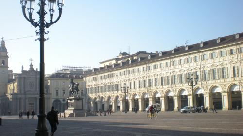 Piazza San Carlo pedonalizzata oggi