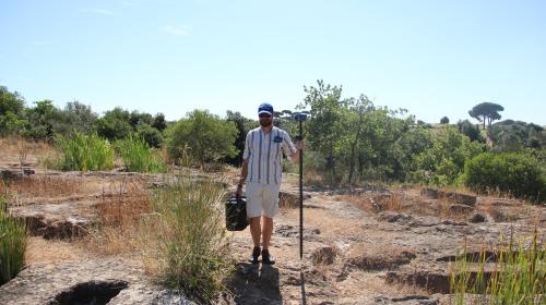 Geospatial data acquisition in progress