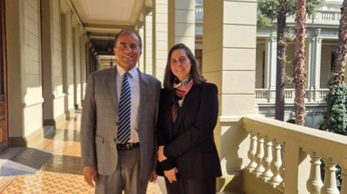 Il professor Zanino e la professoressa Maria Montt
