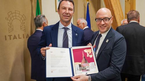 Il Rettore Corgnati e l’Ambasciatore Vattani