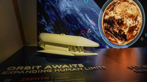 Dettaglio dell'esposizione: viaggiare in orbita