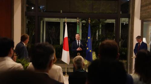 Il Rettore Corgnati nel corso del suo intervento