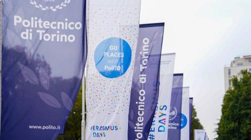 Foto degli stendardi dell'evento