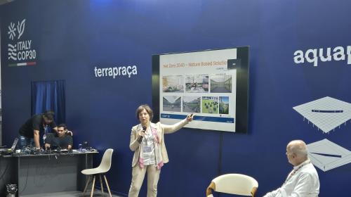 L'intervento della Vicerettrice Lombardi all’evento “Nature-Based Solutions for Resilient and Carbon Neutral Urban Areas”, Padiglione Italia