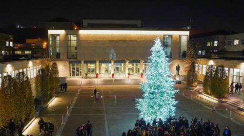La comunità politecnica e la cittadinanza si sono riunite sotto l'albero al Campus Ingegnerie