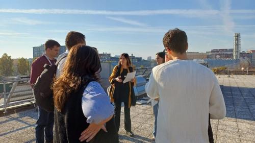 I partecipanti all’ASC durante la visita al laboratorio TWINS