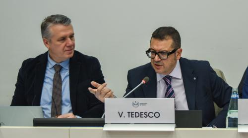 Il DG del Politecnico Vincenzo Tedesco e il DG di IUAV Alberto Domenicali