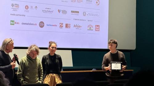 Riccardo Roscio alla premiazione