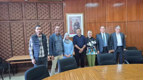 Visita a Novembre 2025 presso l’Universite’ Hassan II di Casablanca, in Marocco. All’estrema destra il prof. Driss Benchekroun