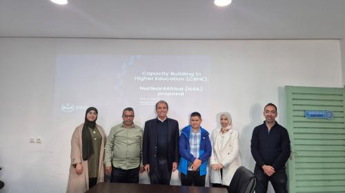 Visita a Novembre 2025 presso l’Università Abdelmalek Essaadi. All’estrema destra il prof. Mohamed Kanja