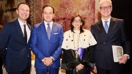 Da sinistra, Stefano Corgnati, Alberto Cirio, Laura Ramaciotti, Paolo Zangrillo