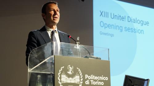 Il Rettore alla opening session