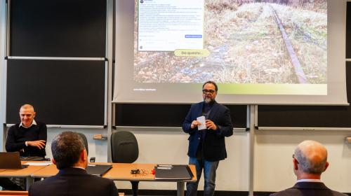 L'artista Nino Ventura