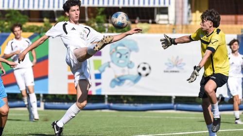 Un momento del derby vinto dal Politecnico contro l'Università di Salerno
