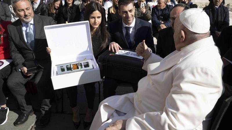 Pope Francesco blesses Politecnico “Spei Satelles” satellite