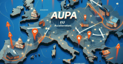 Immagine con carta dell'Europa e logo del progetto