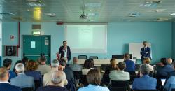 Il Rettore Corgnati parla all'evento organizzato con FiberCop