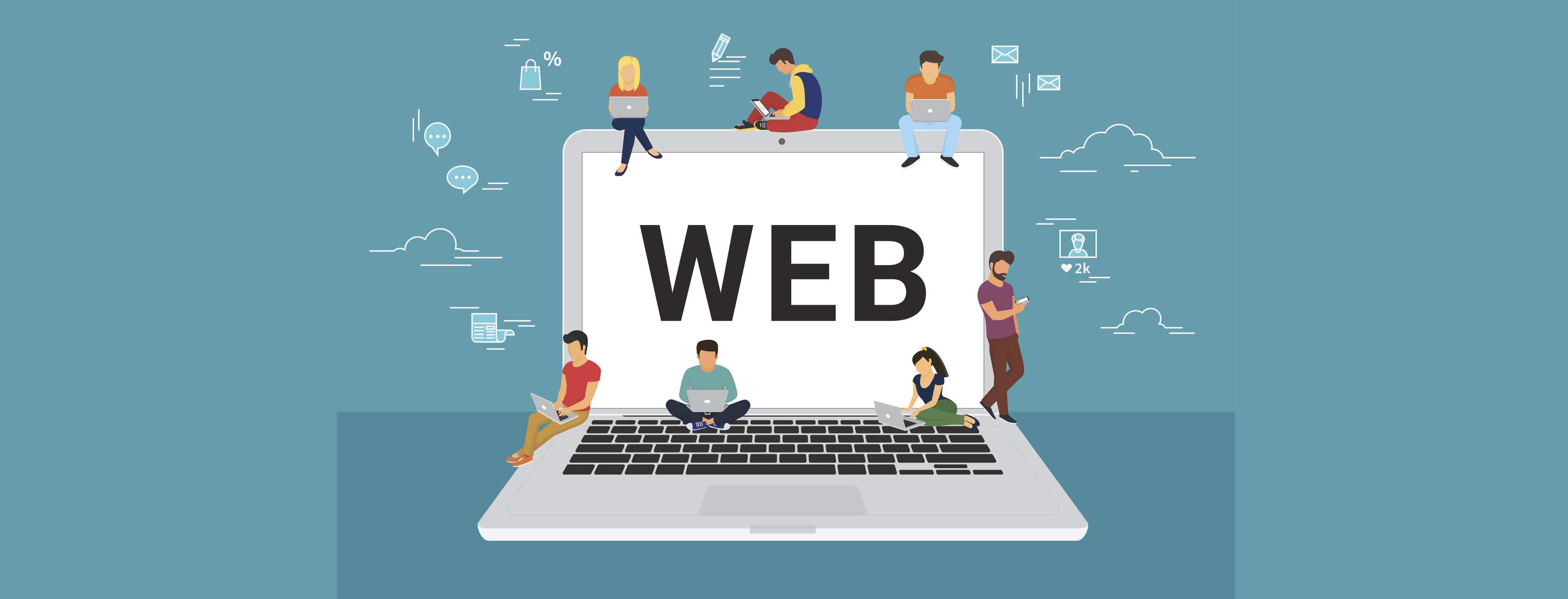 Immagine grafica sito web in costruzione