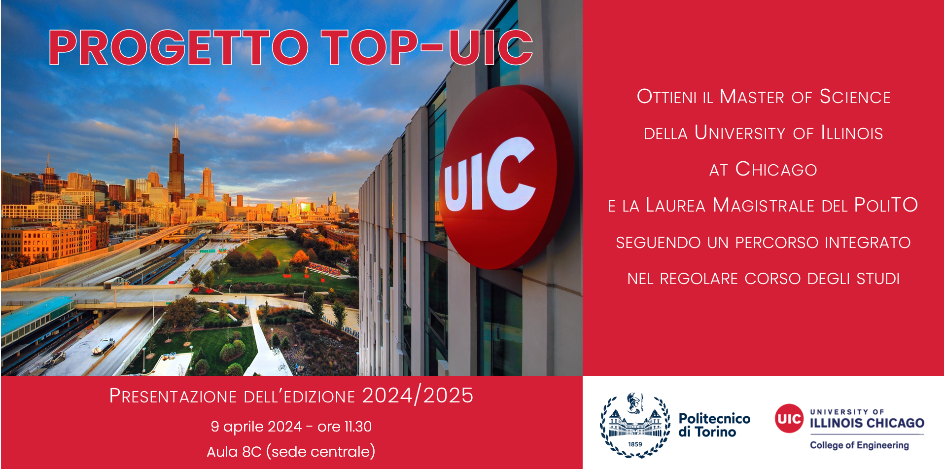 Locandina presentazione progetto TOP-UIC a.a.2024/2025