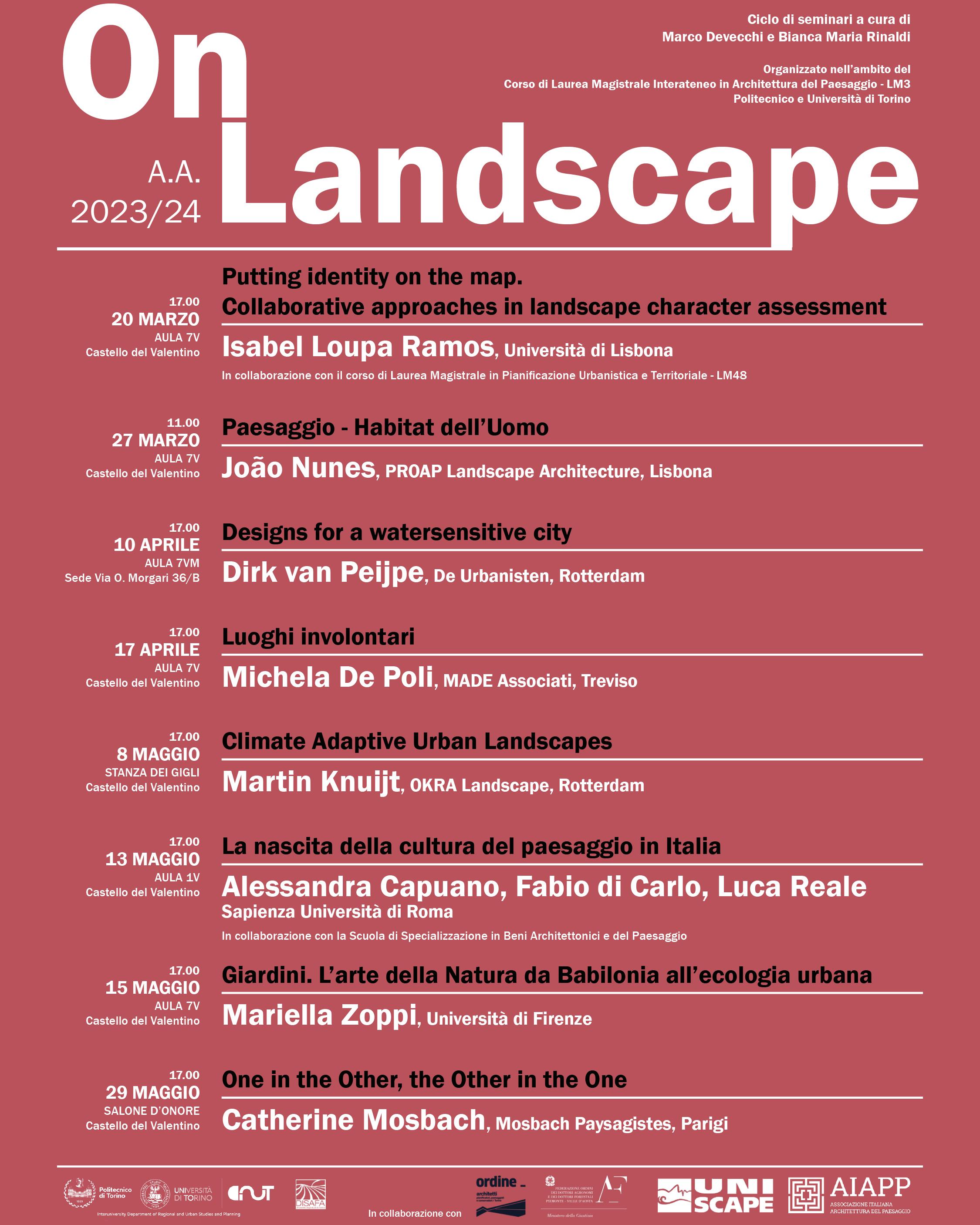 Seminari "On landscape"
